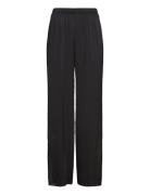 Feminine_Pants Bottoms Trousers Wide Leg Black BOSS