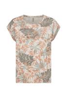 Sc-Galina Tops T-shirts & Tops Short-sleeved Multi/patterned Soyaconce...