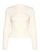 Vivianrs Knit Blouse Tops Knitwear Jumpers Cream Résumé