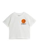 Basketball Chenille Emb Ss Tee Tops T-shirts Short-sleeved White Mini ...