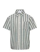 Namur Stripe Shirt Tops T-shirts Short-sleeved Green Grunt