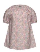 Blouse Ss In Liberty Fabric Tops Blouses & Tunics Multi/patterned Hutt...