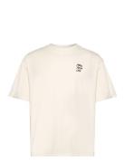 Tanner Recycled Cotton Jrsy Tops T-shirts Short-sleeved Cream Rue De T...