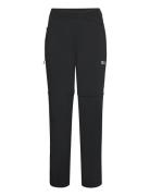 Glastal Zip Away Pants W Sport Sport Pants Black Jack Wolfskin