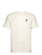 Hco. Guys Knits Tops T-shirts Short-sleeved Cream Hollister