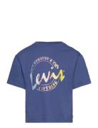 Levi's Meet And Greet Script Tee Tops T-shirts Short-sleeved Blue Levi...