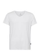 Jbs Of Dk V-Neck Tops T-shirts Short-sleeved White JBS Of Denmark