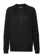 Sltuesday Raglan Pullover Ls Tops Knitwear Jumpers Black Soaked In Lux...
