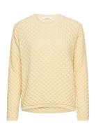 Camilla Sweater Tops Knitwear Jumpers Yellow Basic Apparel