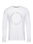 Monotype Roundle Ls Tee Tops T-shirts Long-sleeved White Tommy Hilfige...