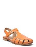Sandals - Flat Flate Sandaler Orange ANGULUS