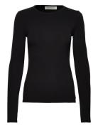 T-Shirt Long Sleeve Tops T-shirts & Tops Long-sleeved Black Sofie Schn...