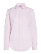 Org Co Poplin Regular Shirt Ls Tops Shirts Long-sleeved Pink Tommy Hil...