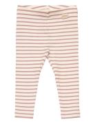 Legging Modal Striped Bottoms Leggings Beige Petit Piao