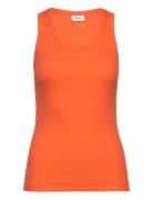 Astersz Tank Top Tops T-shirts & Tops Sleeveless Orange Saint Tropez