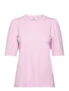 Mschtiffa Organic 2/4 Puff Tee Tops T-shirts & Tops Short-sleeved Pink...