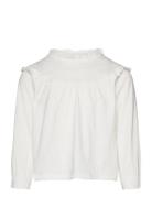 Long -Sleeved T-Shirt With Ruffles Tops T-shirts Long-sleeved T-shirts...