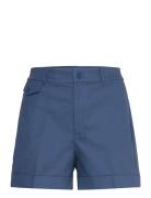 Pleated Double-Faced Cotton Short Bottoms Shorts Casual Shorts Blue La...