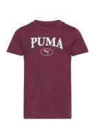 Puma Squad Graphic Tee G Sport T-shirts Short-sleeved Burgundy PUMA
