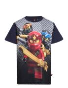 Lwtaylor 332 - T-Shirt S/S Tops T-shirts Short-sleeved Navy LEGO Kidsw...