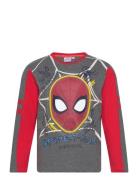 T-Shirt Tops T-shirts Long-sleeved T-shirts Multi/patterned Spider-man