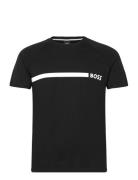 T-Shirt Rn Slim Fit Tops T-shirts Short-sleeved Black BOSS