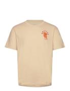 Seeks S/S Stt Tops T-shirts Short-sleeved Beige Brixton