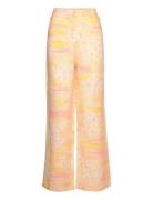 Alv Pant Bottoms Trousers Wide Leg Multi/patterned Helmstedt