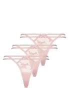 3-Pack String R Stringtruse Undertøy Pink Hunkemöller