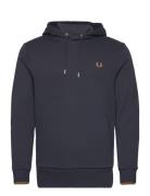 Tipped Hooded Sweatsh Tops Sweat-shirts & Hoodies Hoodies Navy Fred Pe...