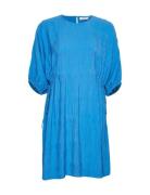 Mschamalia 3/4 Dress Knelang Kjole Blue MSCH Copenhagen