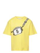 Short Sleeves Tee-Shirt Tops T-shirts Short-sleeved Yellow Little Marc...