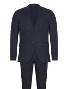 Jprriviera Linen Suit Slim Fit Dress Navy Jack & J S