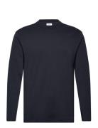 100% Cotton Long-Sleeved T-Shirt Tops T-shirts Long-sleeved Navy Mango