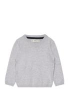 V-Neck Sweater Tops Sweat-shirts & Hoodies Sweat-shirts Grey Mango