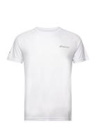 Play Crew Neck Tee Men Sport T-shirts Short-sleeved White Babolat