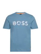 Te_Bossocean Tops T-shirts Short-sleeved Blue BOSS
