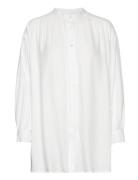 Auora Shirt Twill Tops Shirts Long-sleeved White Moshi Moshi Mind