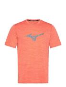 Core Rb Tee Sport T-shirts Short-sleeved Orange Mizuno