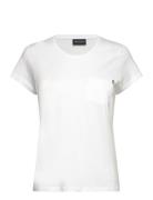 Ashley Jersey Tee Tops T-shirts & Tops Short-sleeved White Lexington C...
