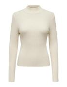 Onlkatia Ls Fit Highneck Knt Tops Knitwear Jumpers Cream ONLY