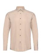 Sdpete Sh Tops Shirts Casual Beige Solid