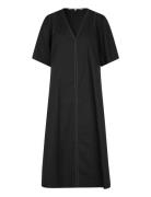 Larkini Maxi Dress Knelang Kjole Black Second Female