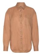 C_Bostik Tops Shirts Long-sleeved Brown BOSS
