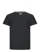 Tee Tops T-shirts Short-sleeved Black Blend