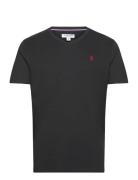 Uspa T-Shirt V-Neck Cem Men Tops T-shirts Short-sleeved Black U.S. Pol...