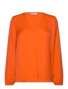 Rindaiw Blouse Tops Blouses Long-sleeved Orange InWear