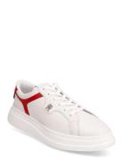 Pointy Court Sneaker Sko Med Snøring Lave White Tommy Hilfiger