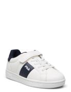 Crosscourt Line Velcro Kids Sport Sneakers Low-top Sneakers White FILA