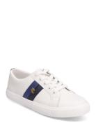 Janson Ii Leather Sneaker Lave Sneakers White Lauren Ralph Lauren